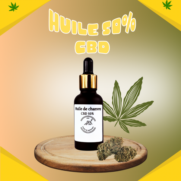 Huile de chanvre 30ml CBD 50%