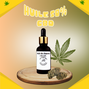 Huile de chanvre 10 ml CBD 50%