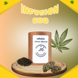Infusion Thé noir / Fleurs CBD bio