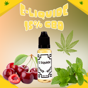 E-liquide 30 ml Cerise Ice CBD 15%