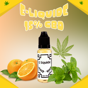 E-liquide 30 ml Orange Ice CBD 15%