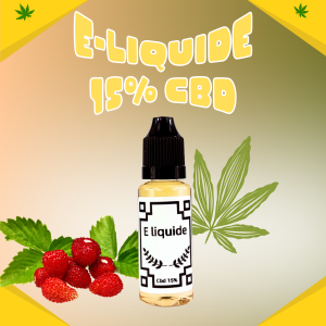 E-liquide 20 ml Fraise des bois CBD 15%