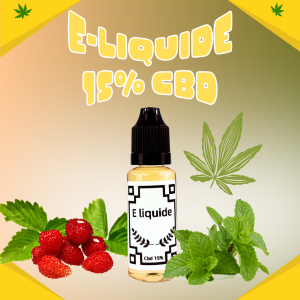 E-liquide 30 ml Fraise des bois Ice CBD 15%