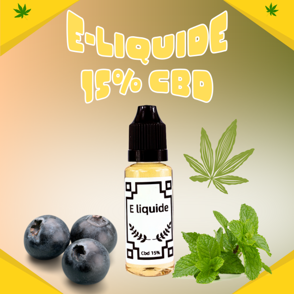 E-liquide 10 ml Myrtille Ice CBD 15%