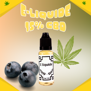 E-liquide 30 ml Myrtille CBD 15%