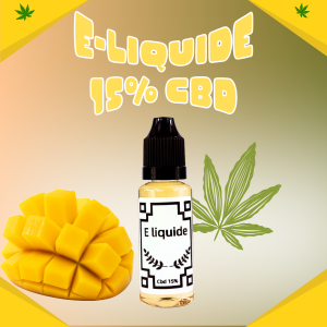 E-liquide 20 ml Mangue CBD 15%