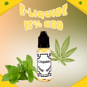 E-liquide 30 ml Menthe CBD 15%