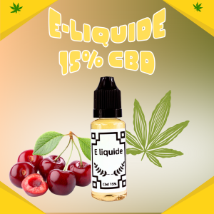E-liquide 30 ml Cerise CBD 15%