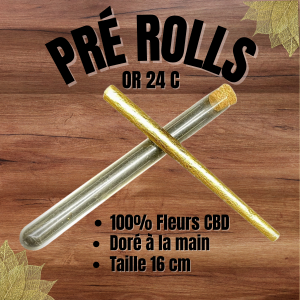 Pré Rolls CBD Or 24 Carats