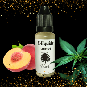 E-liquide 10ml / CBD 15% / Pêche